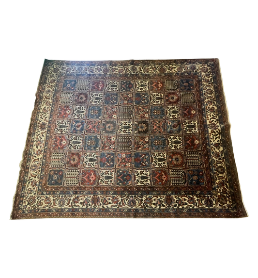 Vintage Bakhtiari Garden Rug, approx. 10x13 (0JD001)