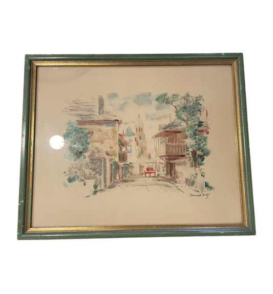 Emmett Fritz Watercolor Street Scene (0GF00Q)