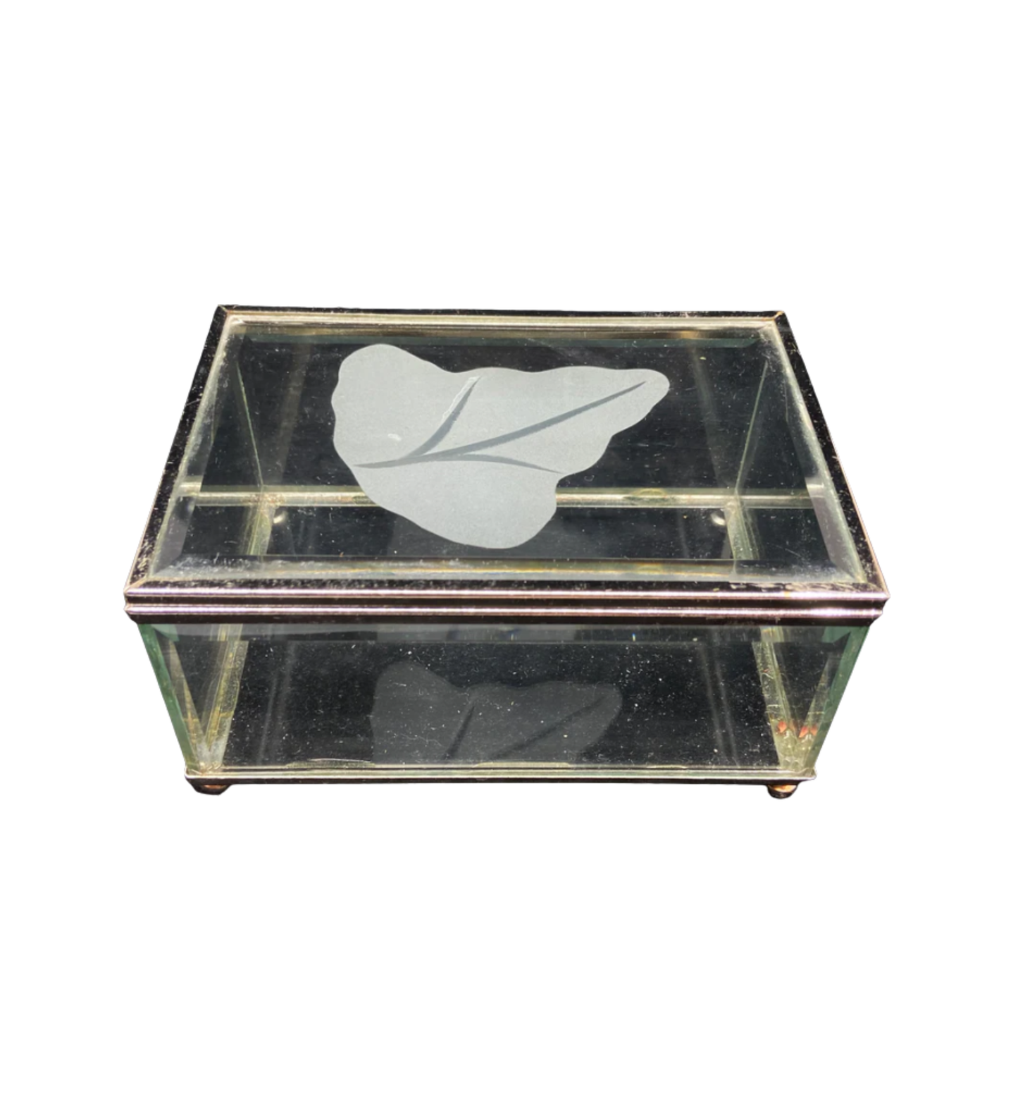 Small Metal and Glass Box (27687)