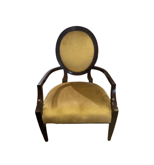 Marge Carson Oval Back Chair - AS IS (0F1002)
