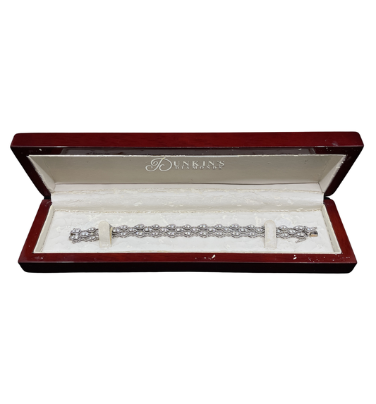 18k White Gold and 10 carat Diamond Bracelet (0IM003)