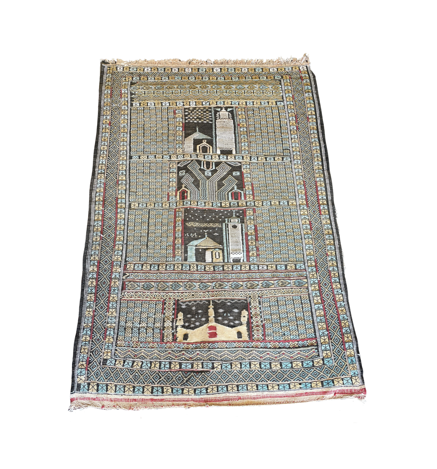 Hand Knotted Antique Baluch Rug (Approx. 3'5x4'8) (0JL00A)