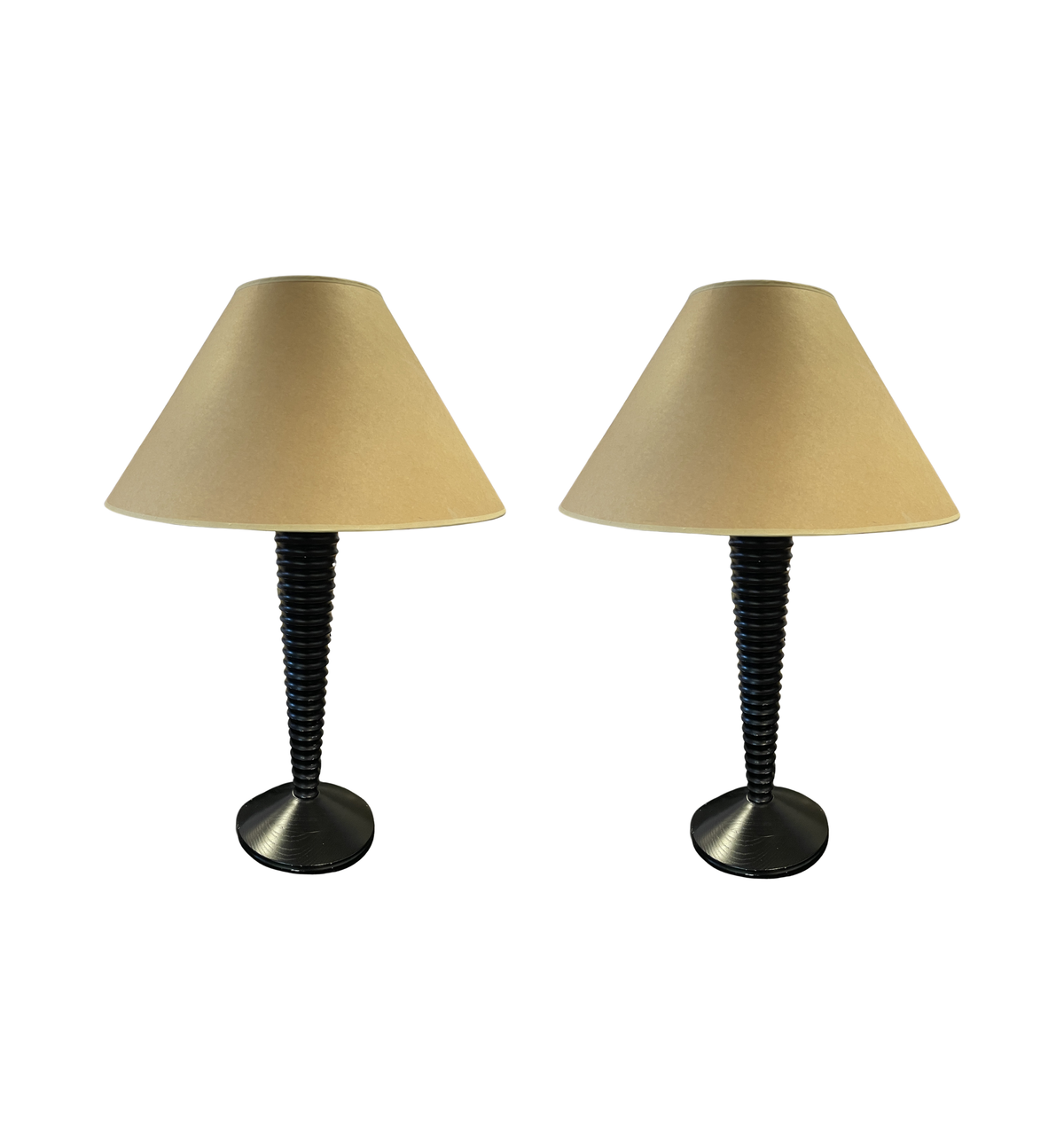 "As You Like It" Reeded Lamps, a pair AS IS (01B01X)
