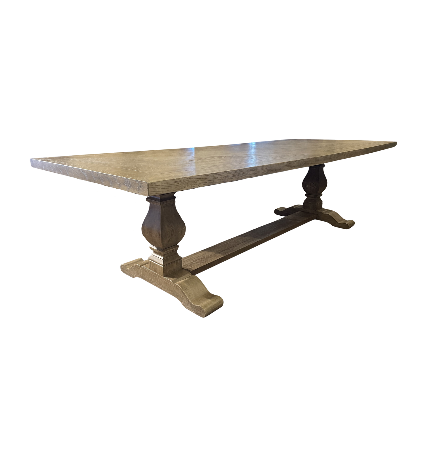 Walter E Smithe Plank Trestle Table (0KF009)