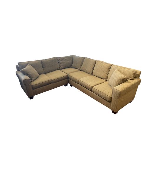 Baker Milling Road Tweed Sectional Sofa (01B01K)