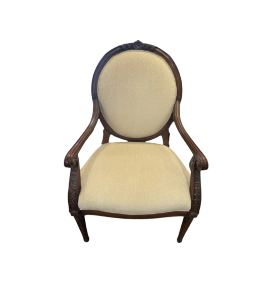 Hancock and Moore Louis XVI Style Upholstered Arm Chair (0C9006)