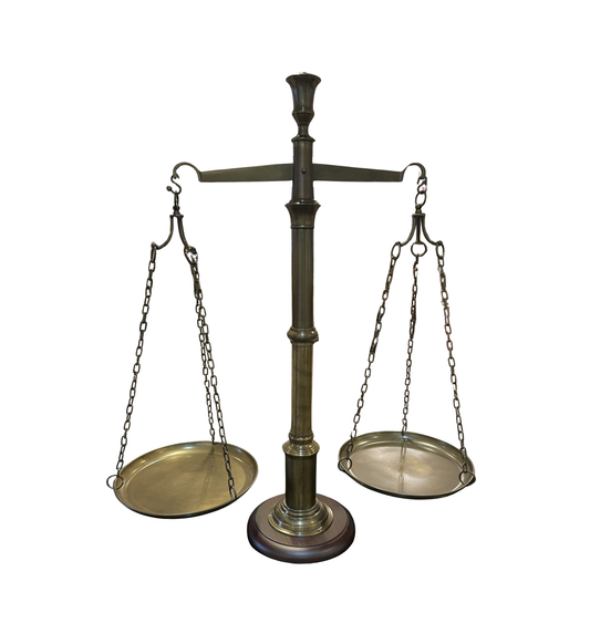 Brass and Wood Scale (0JL04B)