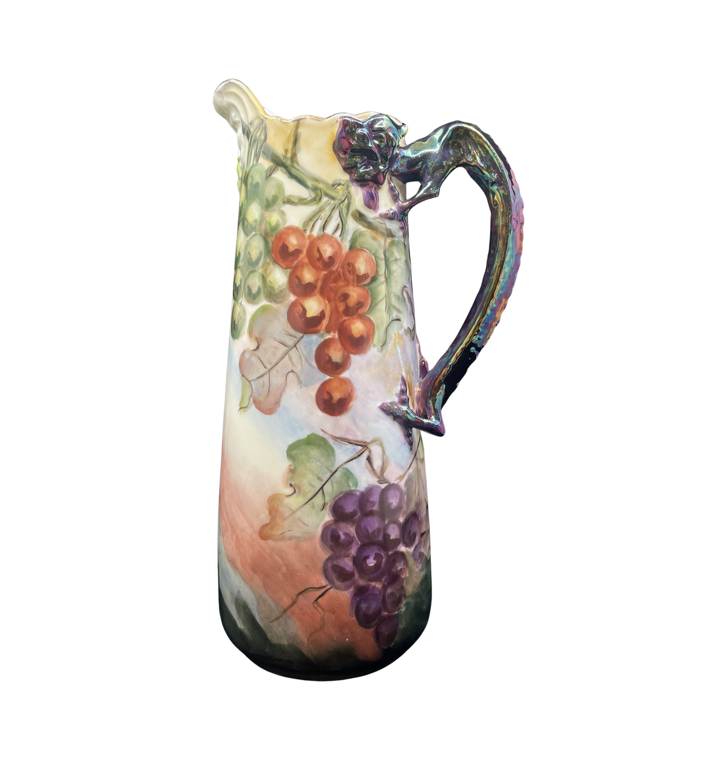 Antique Jean Pouyat Limoges Dragon Tankard with Dragon Handle (0IR016)