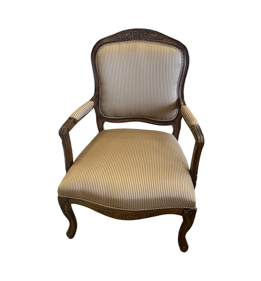 Hammary Striped French Bergère Chair (0QN001)