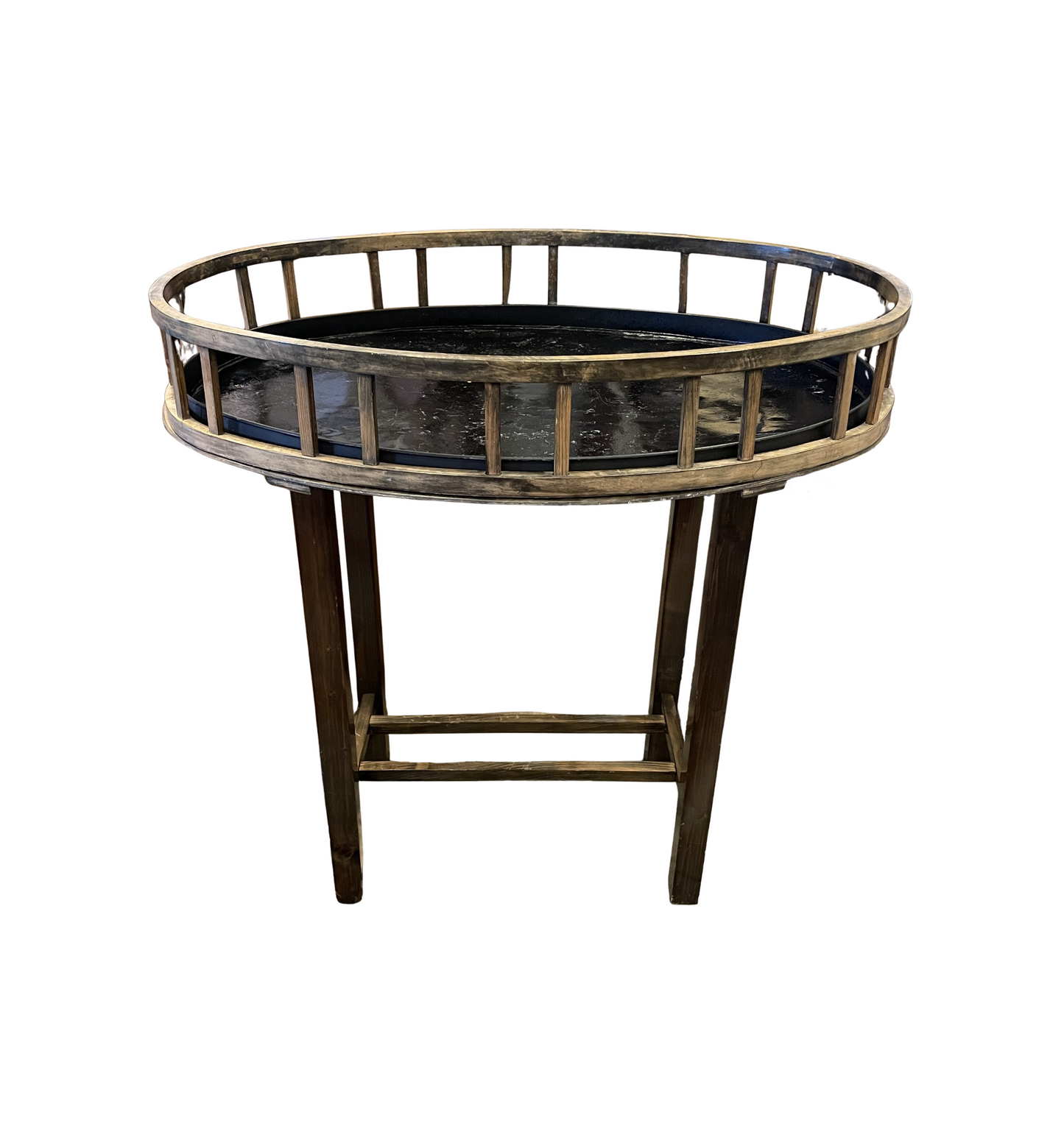 Vienna Liquor Stand/ Plant Stand with insert, AS IS (0H6002)