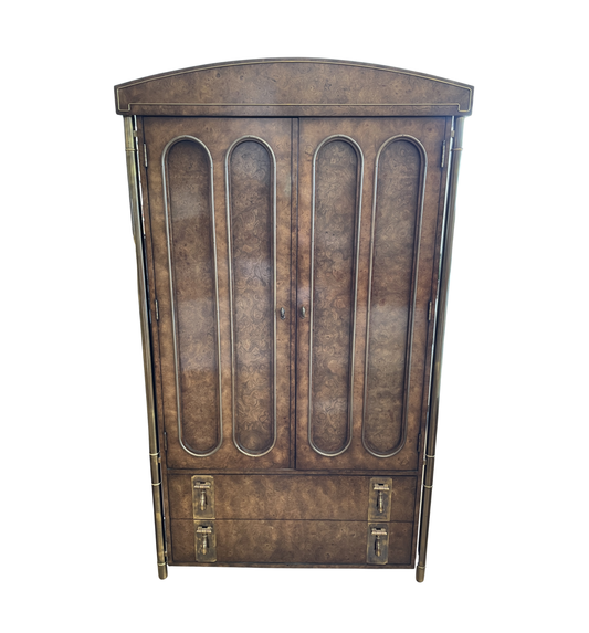 Mastercraft by William Doezema Carpathian Elm Hollywood Regency Armoire (0LL003)