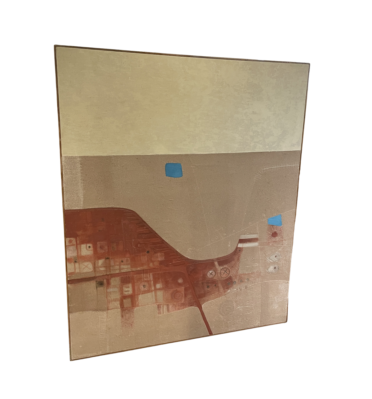 R. Marroquin Neo Expressionist Abstract on Canvas, laid on board (0PD001)