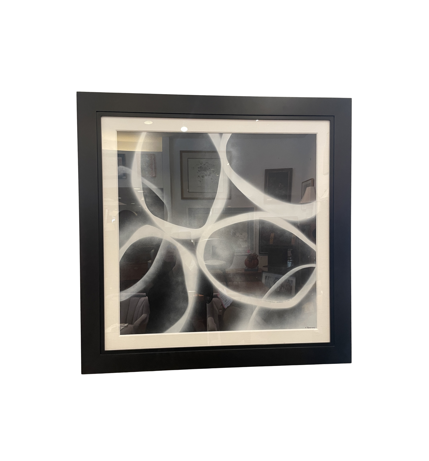 David Dauncey Black and White Abstract on paper, multi media (0I600R)