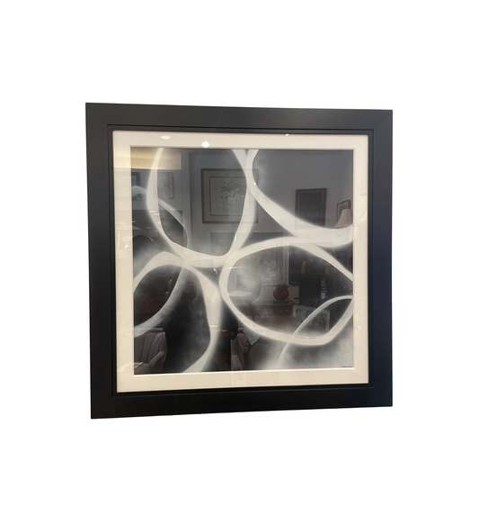 David Dauncey Black and White Abstract on paper, multi media (0I600R)