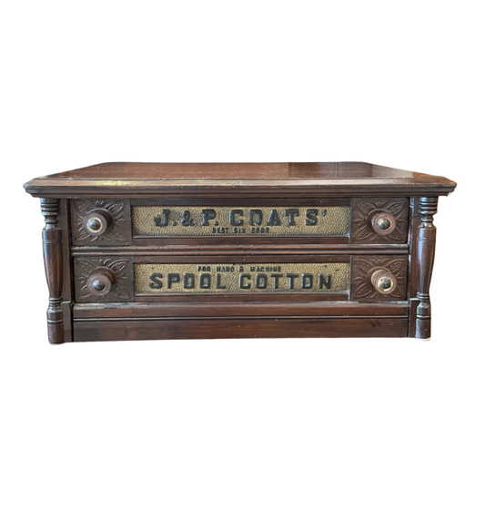 J. & P. Coats Two Drawer Spool Cabinet (059003)