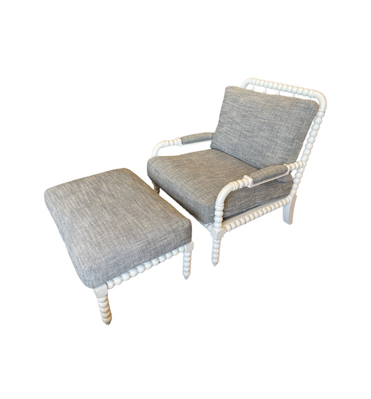 Cholet Arm Chair With Ottoman (Two available 01D02Q 01D02P)