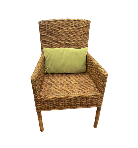 Rushed Arm Chair with Green Lumbar Pillow (0NX007)