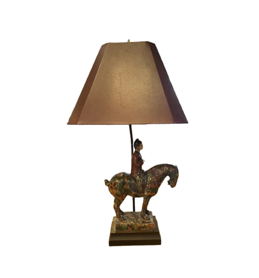 Frederick Cooper Asian man on Horseback Lamp (0EB008)