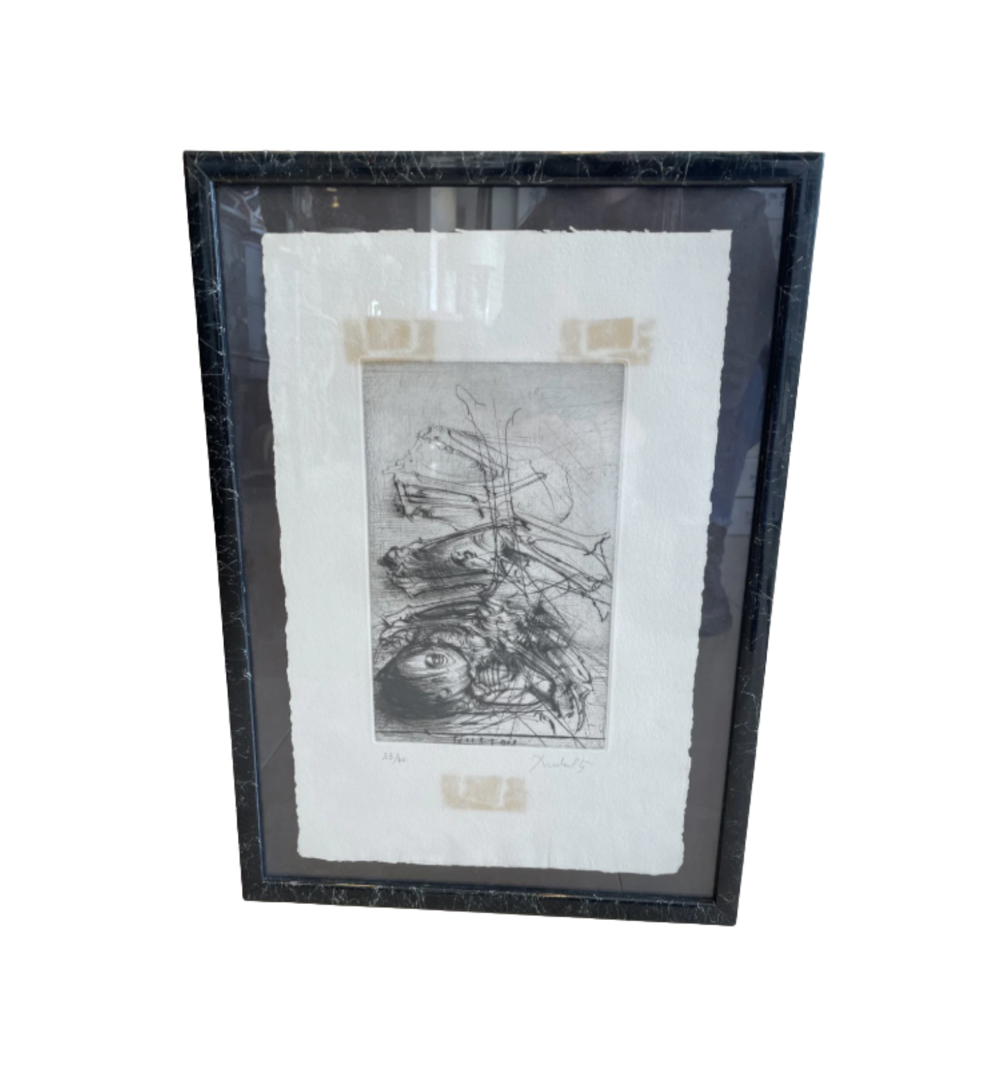 Vlad Velickovic "Brutalist" Abstract Painting (EBRX81)