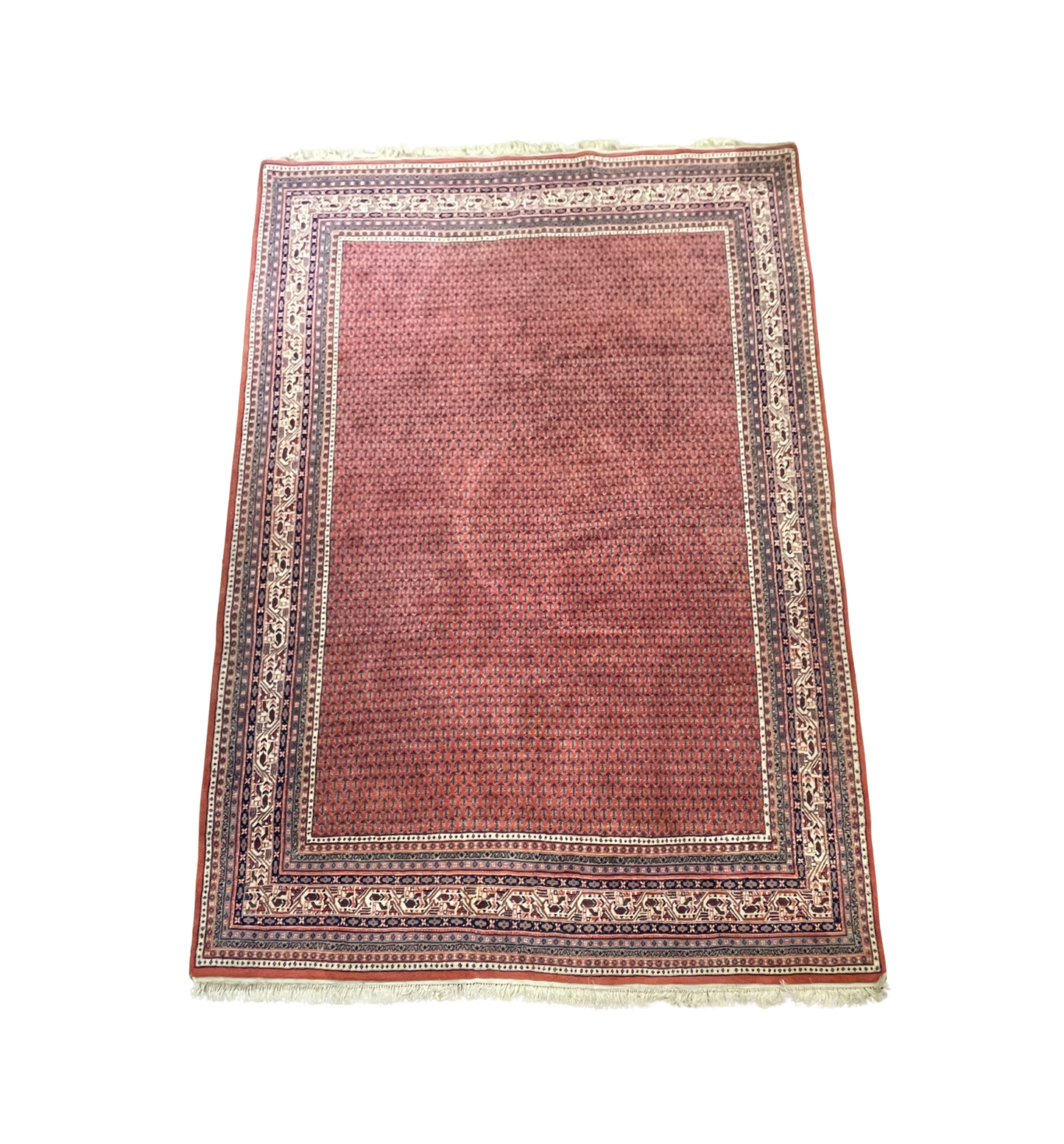 Persian Sarouk Mir Rug in Raspberry (Approx. 8'1x11'6) (0L7022)