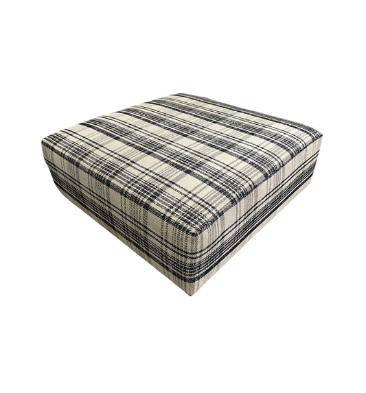 CR Laine Plaid Oversized Ottoman (0N200A)
