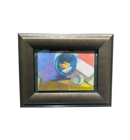 Paula Grebel Abstract Small Framed Painting (20938)