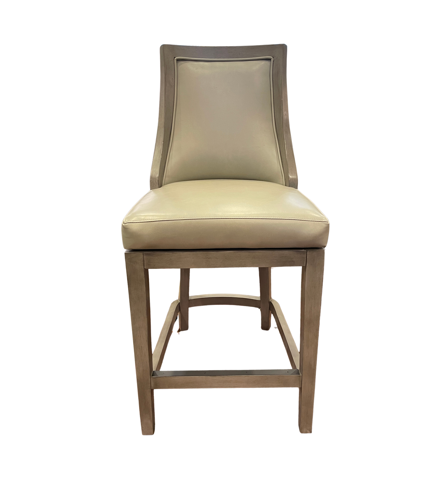 Maven Lane Leather Swivel Barstool (2 Available) (0OM001 & 0OM002)