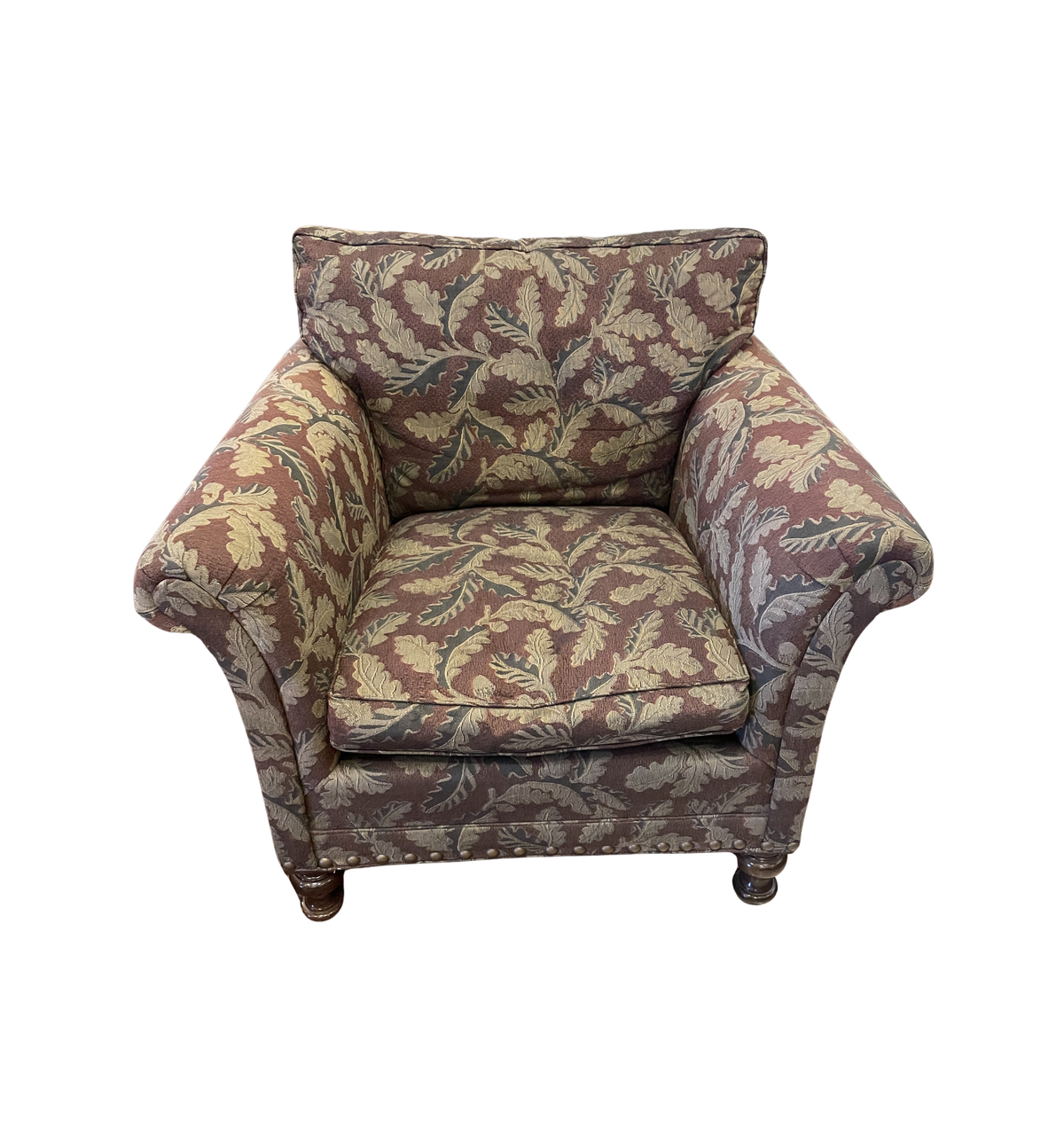 Marshall Fields Oak Leaf Upholstered Club Chair (0QM001)