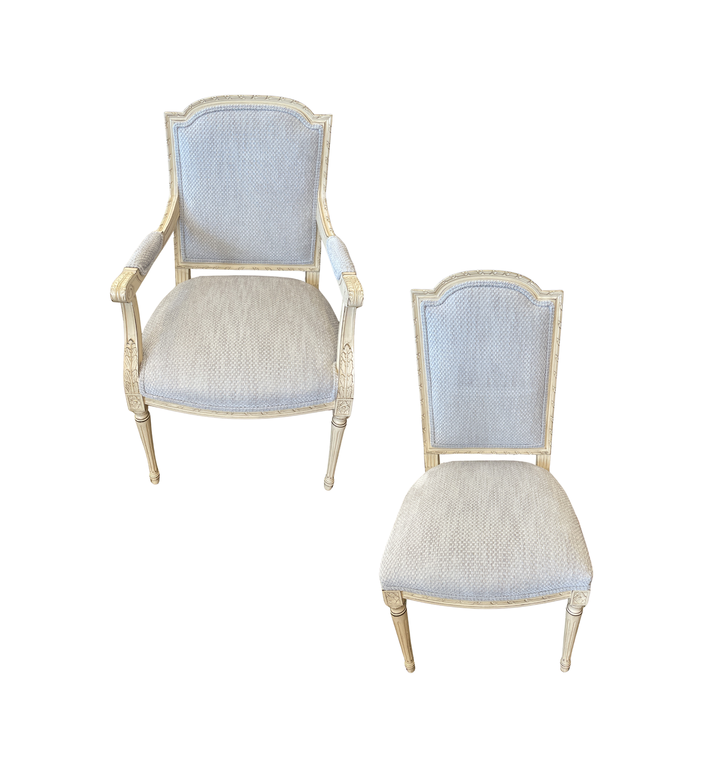 Louis XVI Style Dining Chairs, set of 10 (00Y007)