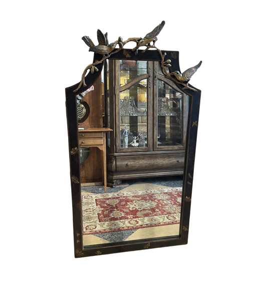 Chinoiserie Mirror with Birds, AS IS (01D02O)