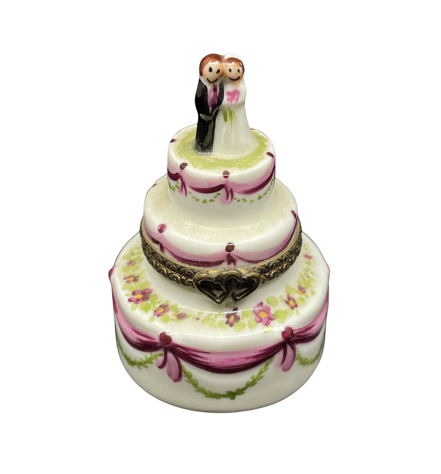Limoges Trinket Box, Wedding Cake (0IT004)