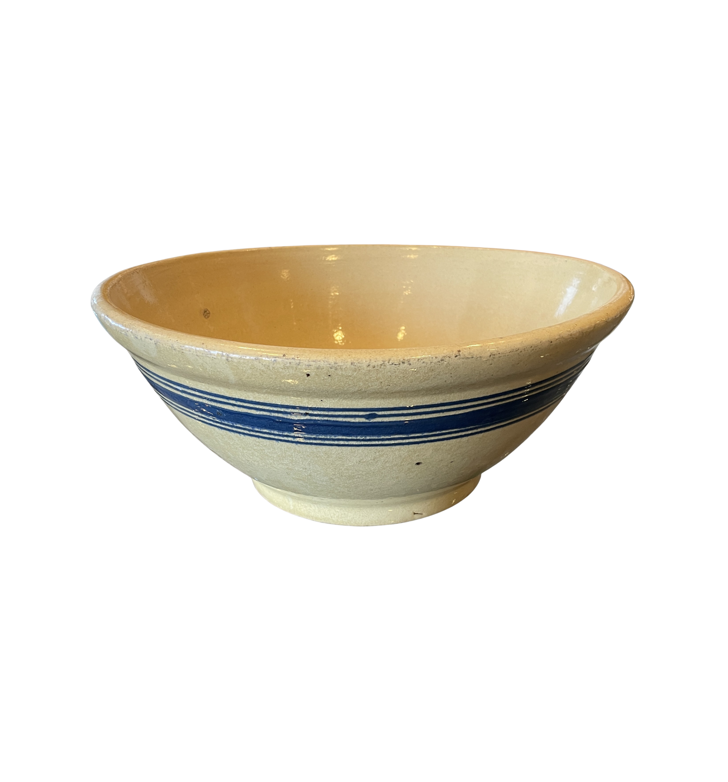 Antique French Terracotta Glazed Dough Bowl (0JL027)