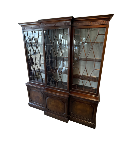 Baker Georgian Breakfront with 2 keys, AS IS (0J9001)