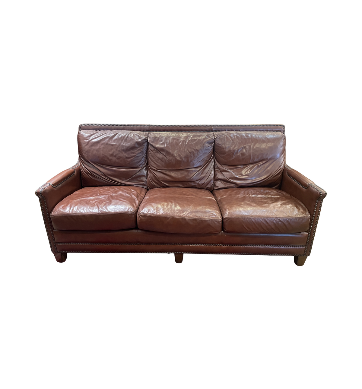 Tom's Price Leather Sofa, AS IS (0QO005)