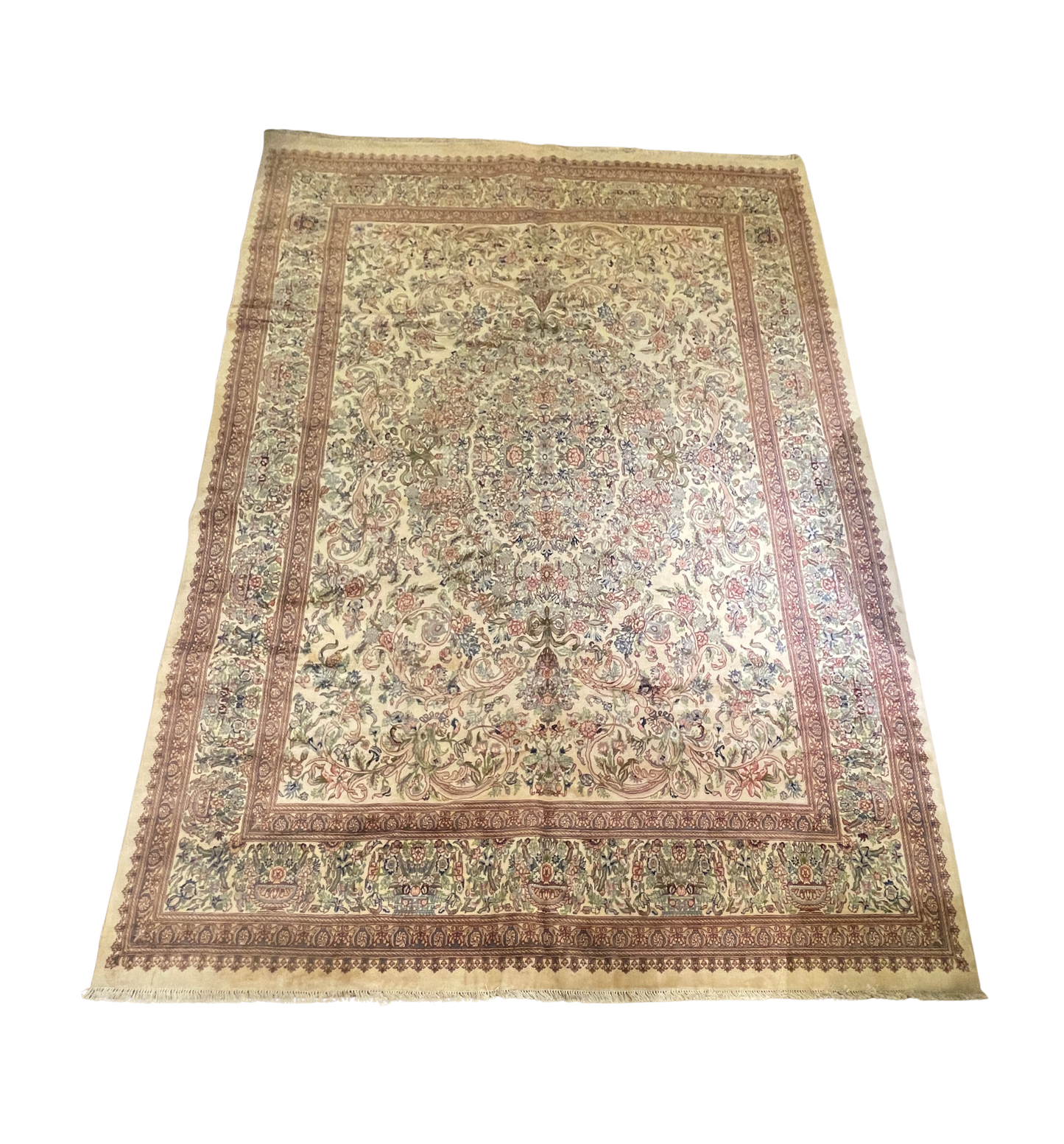 Hand Knotted French Tabriz AS IS (Approx. 9'10x13'5) (01D01X)