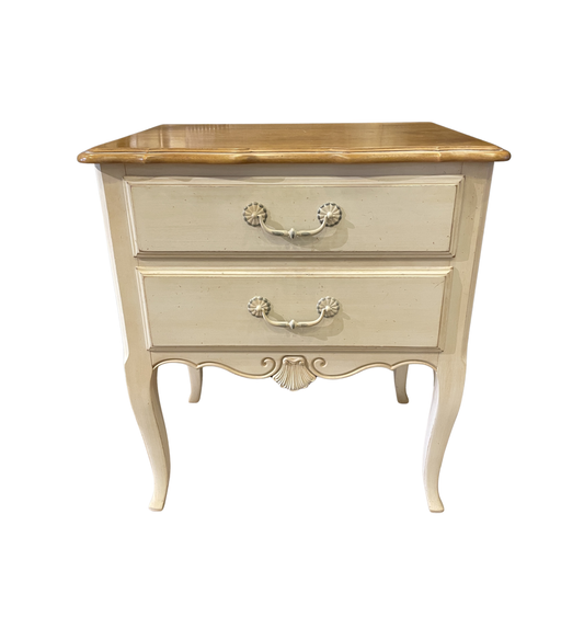 Ethan Allen French Country Nightstand, Two Drawer (0PU00A)