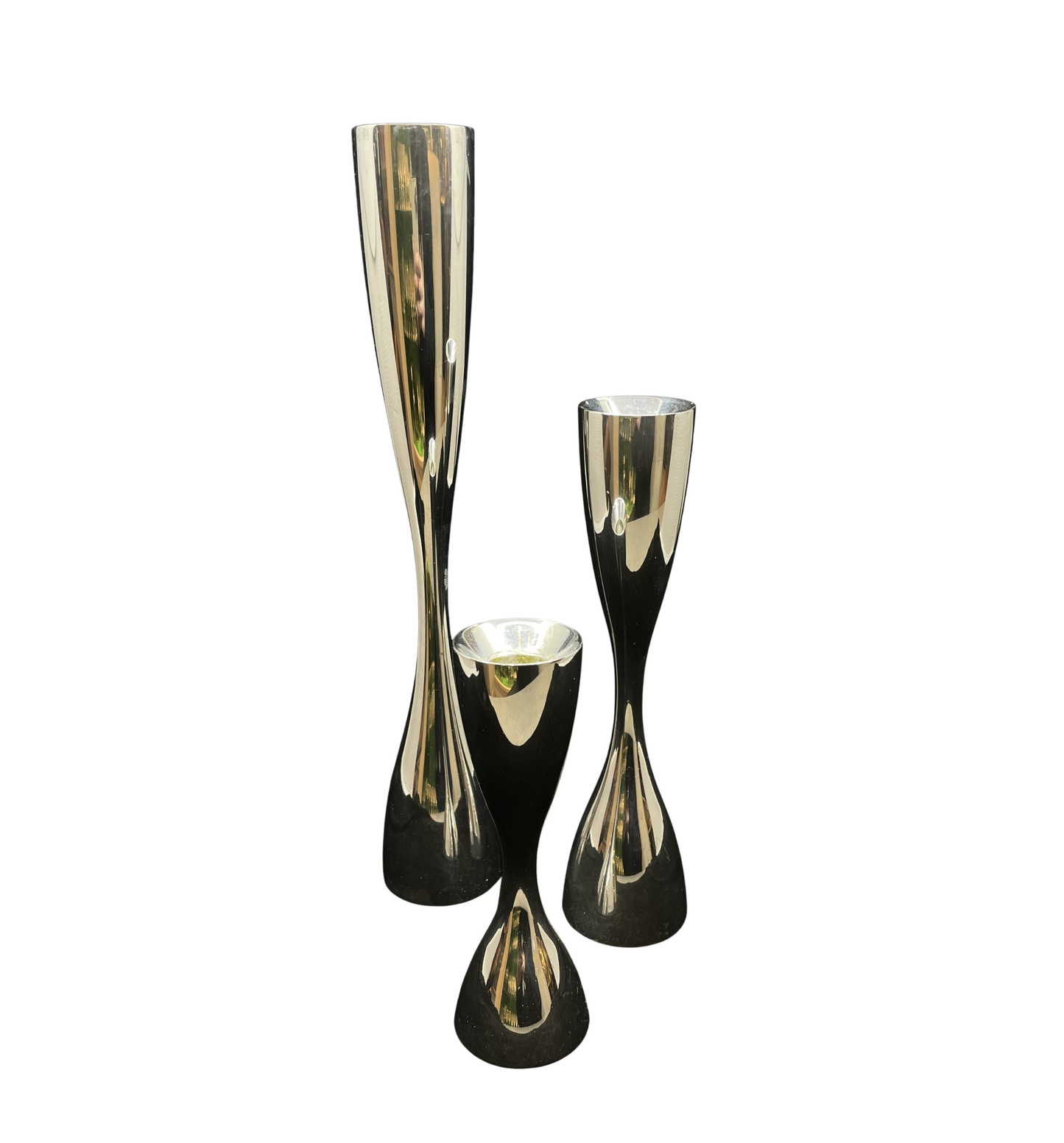 Nambe Set of 3 Candlesticks (0II005)