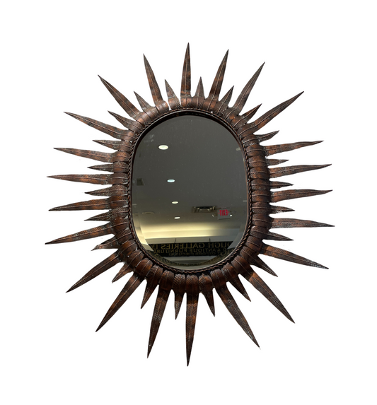 Spanish Style Sunburst Mirror, Oval (0GO001)