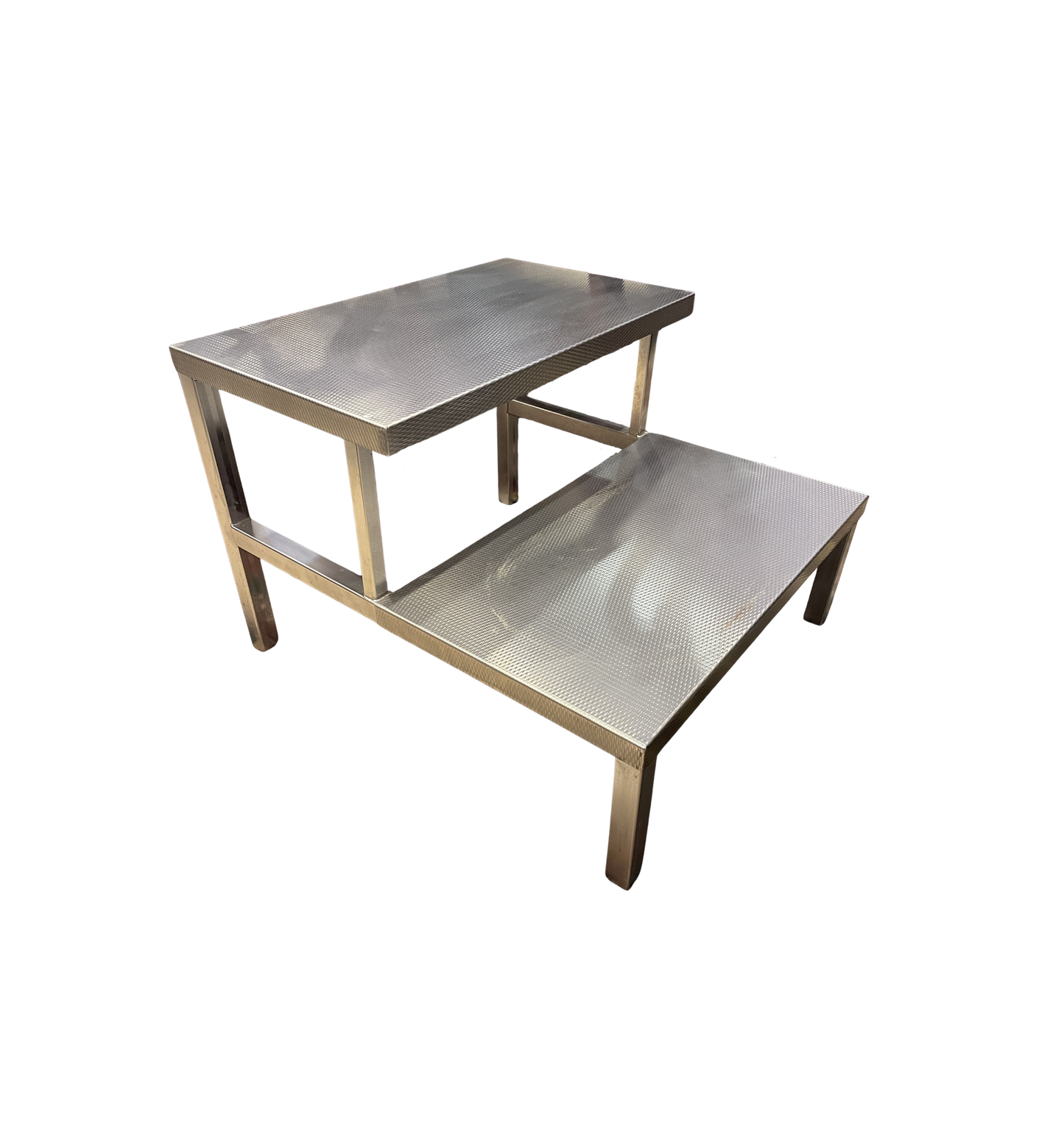 Stainless Surgical Double Tier Step Stool (0HV004)