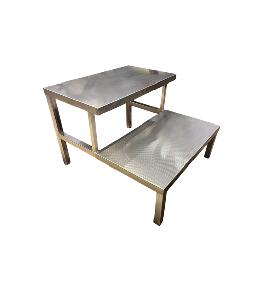 Stainless Surgical Double Tier Step Stool (0HV004)