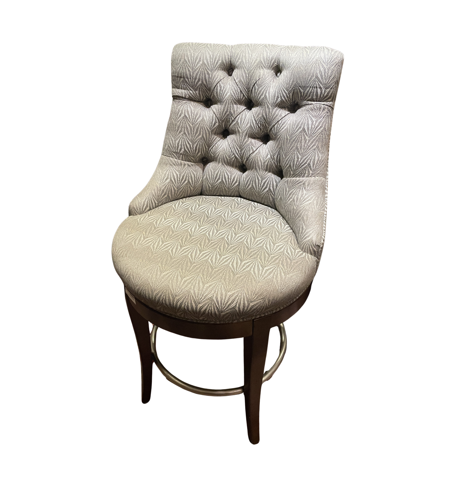 Century Upholstered Swivel Barstool (Four available) (0JQ006)
