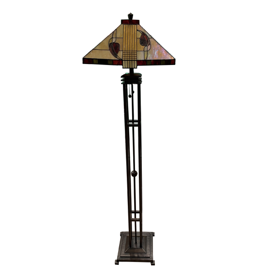Dale Tiffany Leaded Glass Floor Lamp (0PZ001)