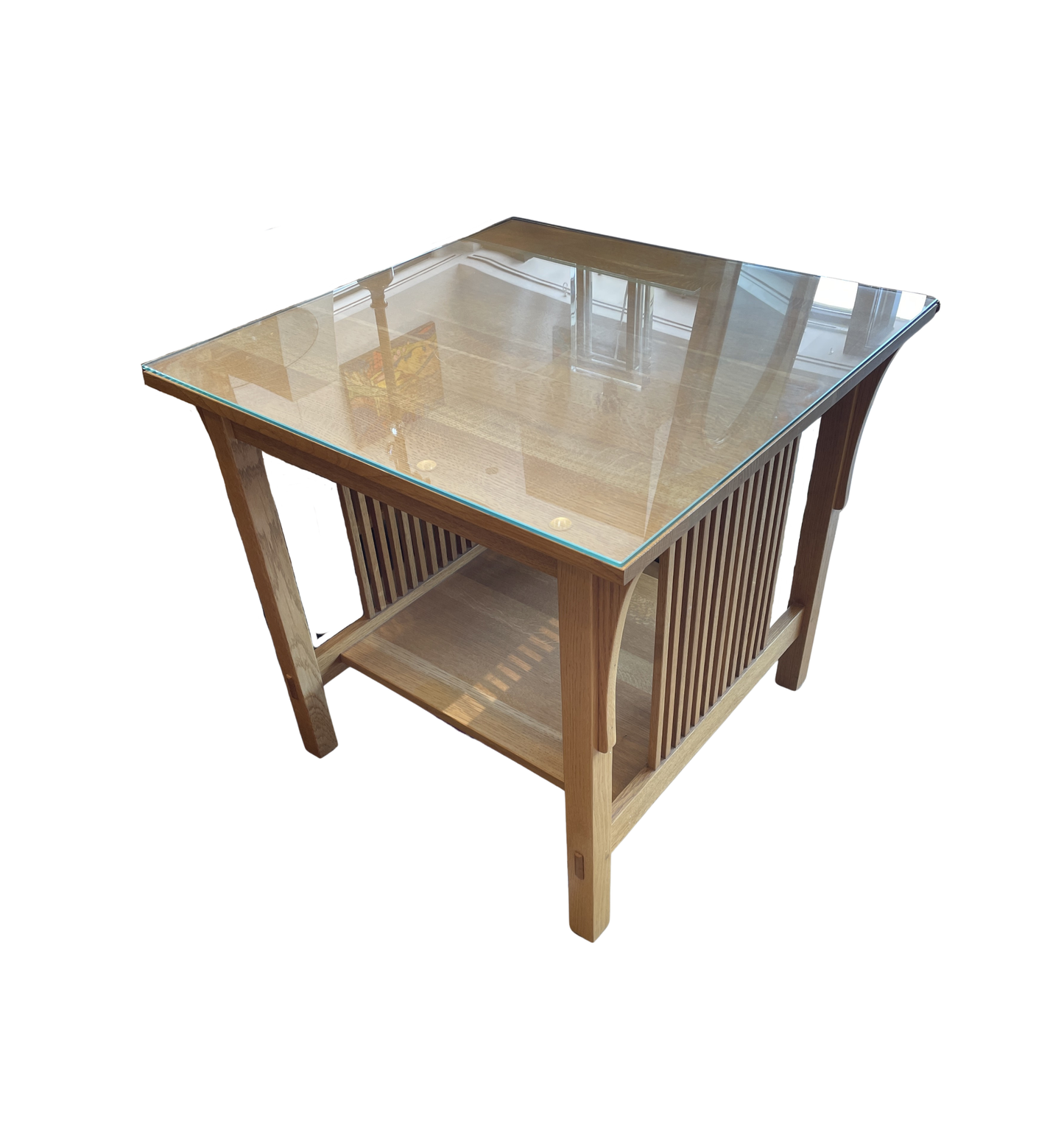 Stickley Oak Lamp Table (Two available 0MV001 and 0MV002)
