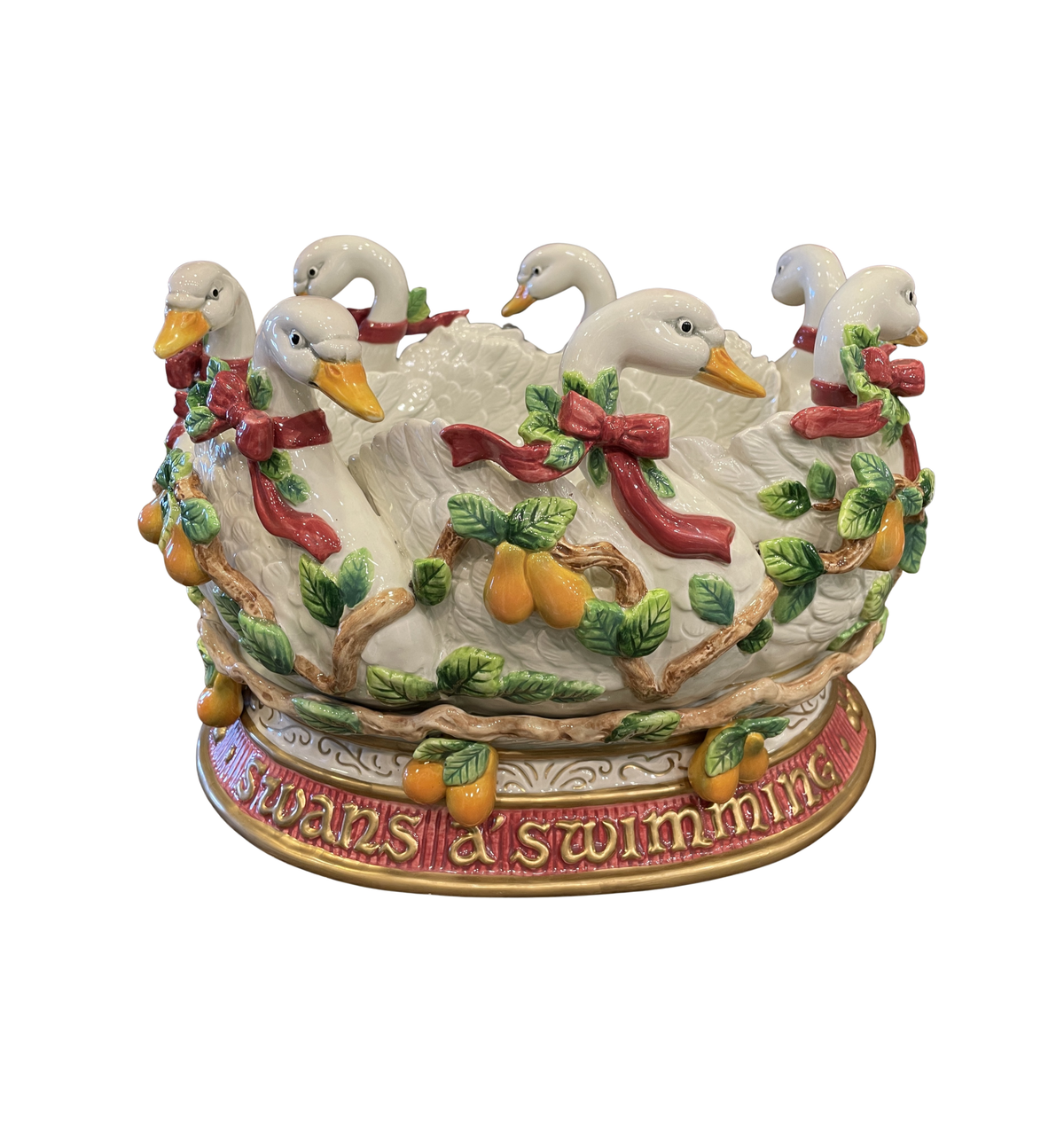 Fitz and Floyd 12 Days of Christmas 7 Swans a Swimming (0Q700A)