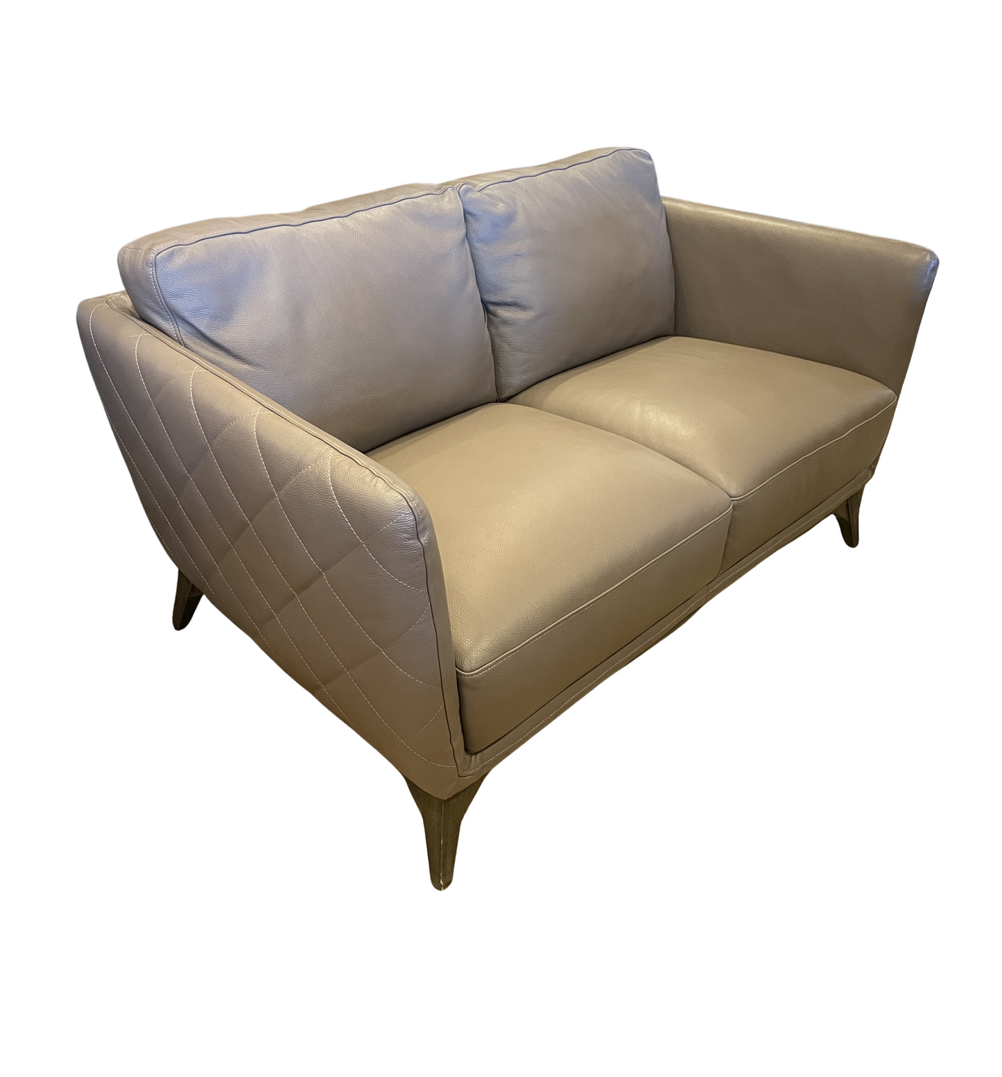 Jason Leather Loveseat with quilted sides (0H300K)