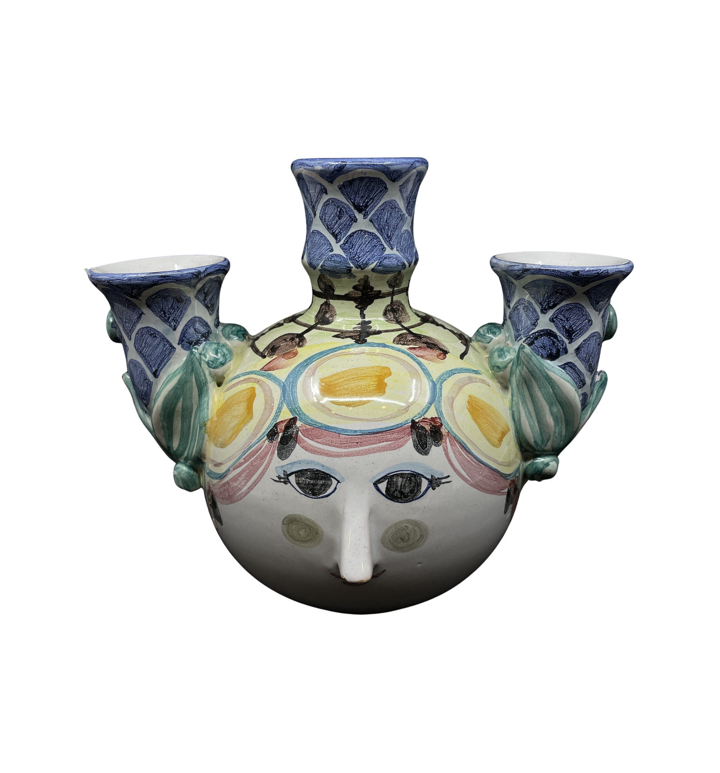 Bjorn Wiinblad (Danish) Three Candlestick Head, AS IS (0JA002)