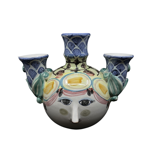 Bjorn Wiinblad (Danish) Three Candlestick Head, AS IS (0JA002)