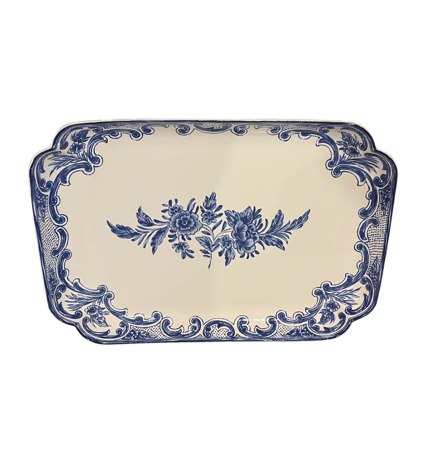 Tiffany Delft Blue Platter w/box (00P009)