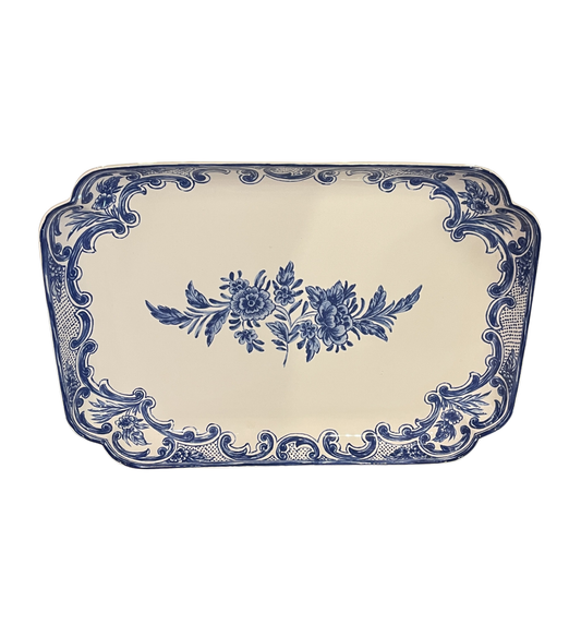 Tiffany Delft Blue Platter w/box (00P009)