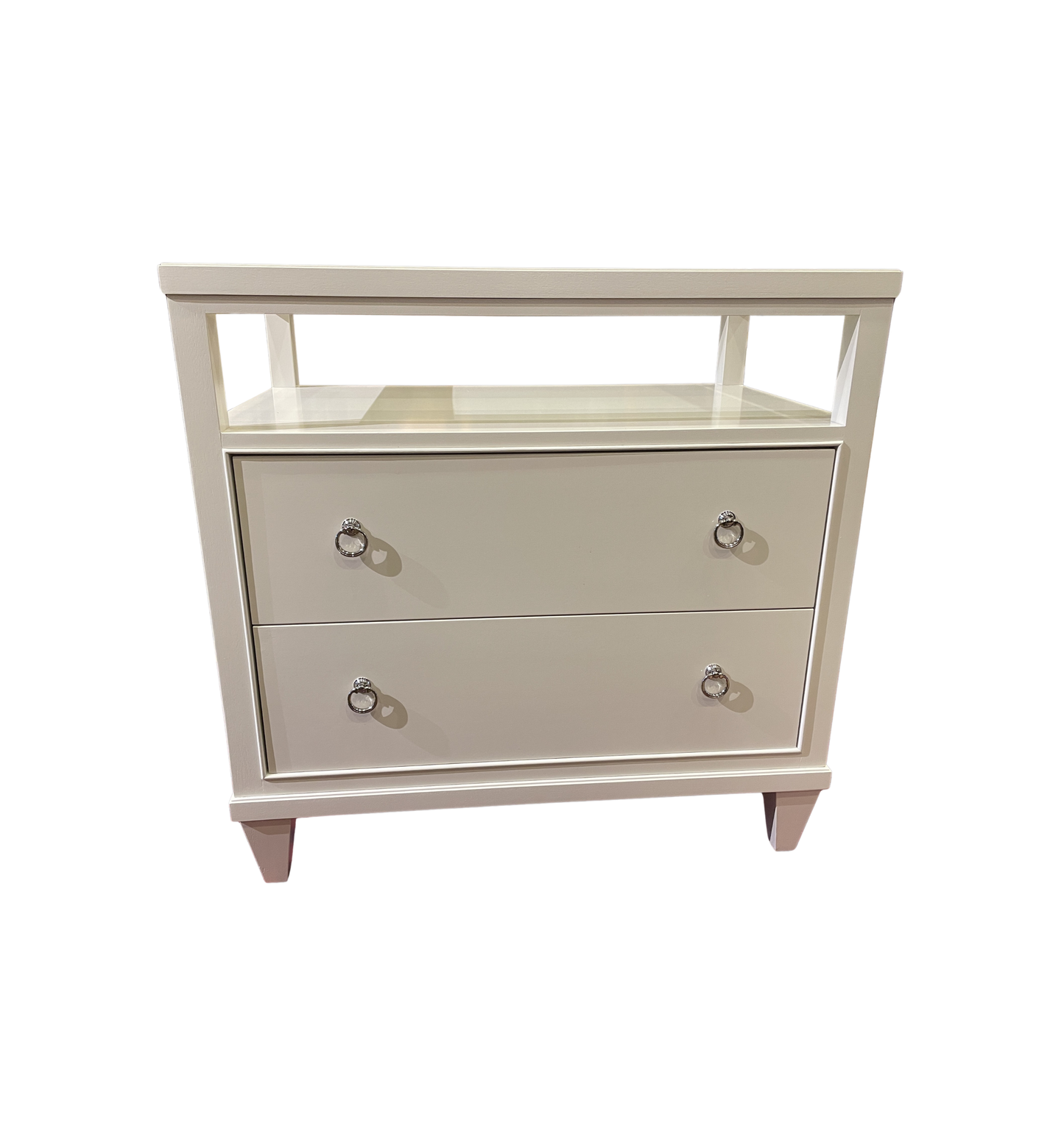 Ethan Allen Heston Nightstand in White (Two available) (0I6003)